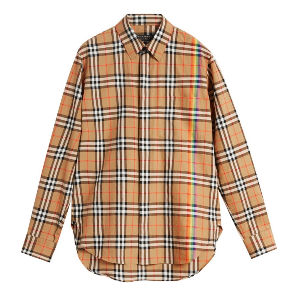 Burberry: Rainbow Chemise Nova Vintage Check Button Shirt (Limited Edition) - Picture 5 of 17